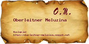Oberleitner Meluzina névjegykártya
